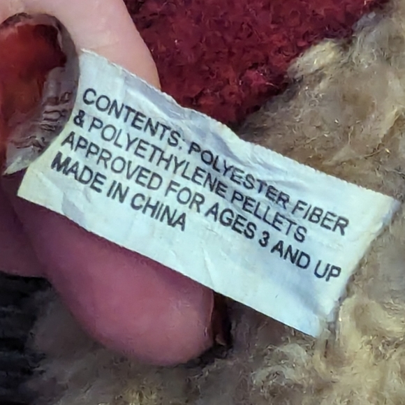 Vintage The Bearington Collection "Gabrielle" Plush Teddy W Velvet Angel Wings - Picture 8 of 9